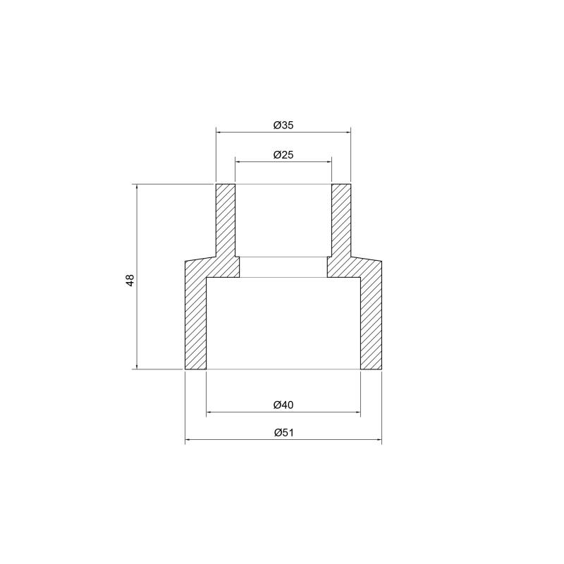 Муфта PPR Thermo Alliance 40х25 — фото 2