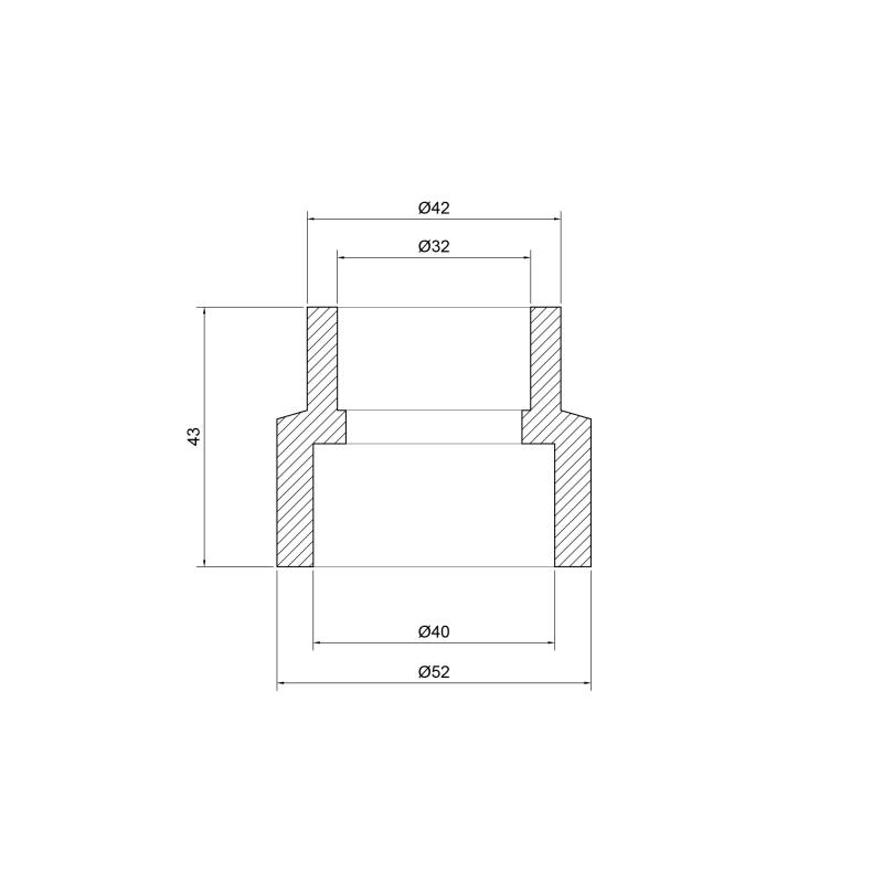 Муфта PPR Thermo Alliance 40х32 — фото 2