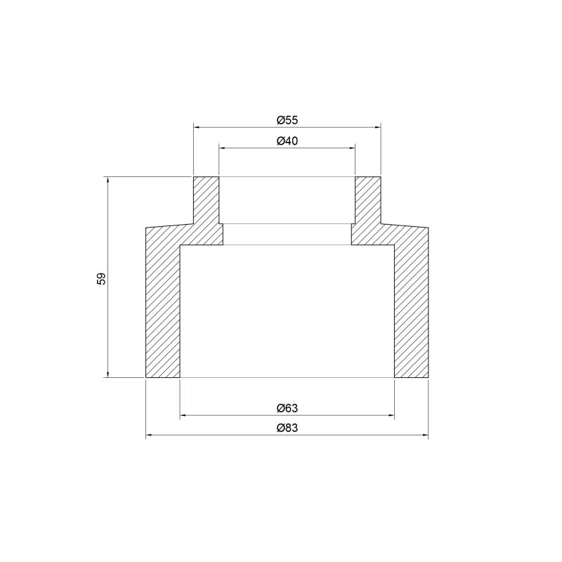 Муфта PPR Thermo Alliance 63х40 — фото 2