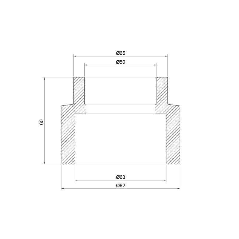Муфта PPR Thermo Alliance 63х50 — фото 2