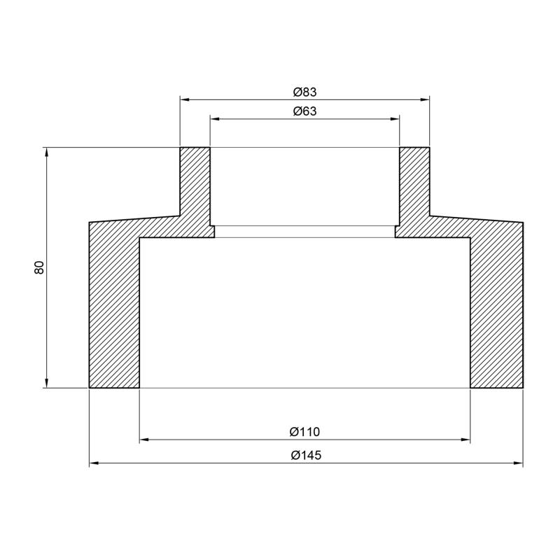 Муфта PPR Thermo Alliance 110х63 — фото 2