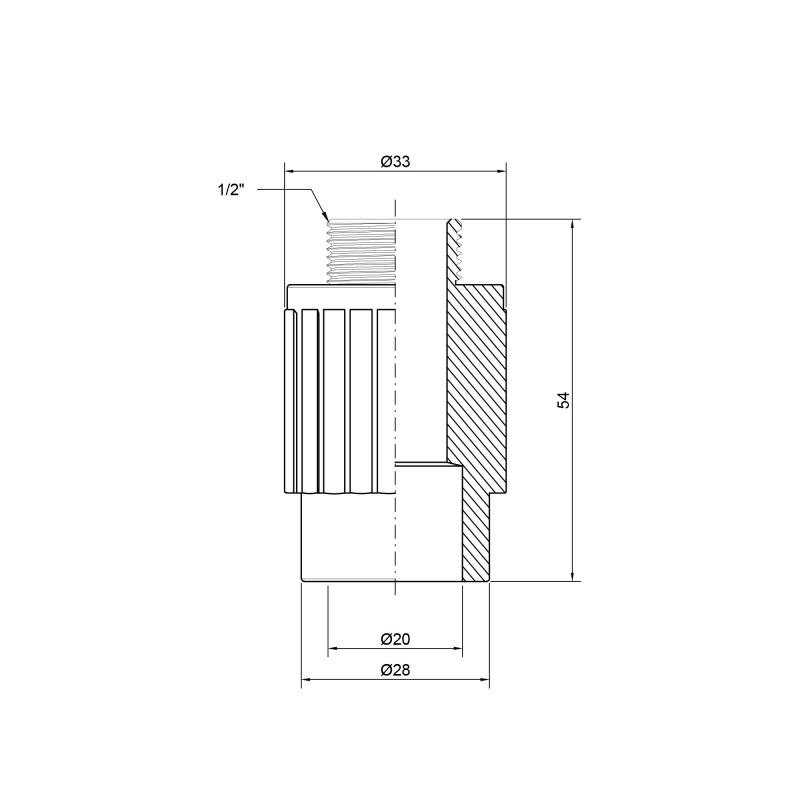 Муфта PPR Thermo Alliance 20х1/2" ЗР — фото 2