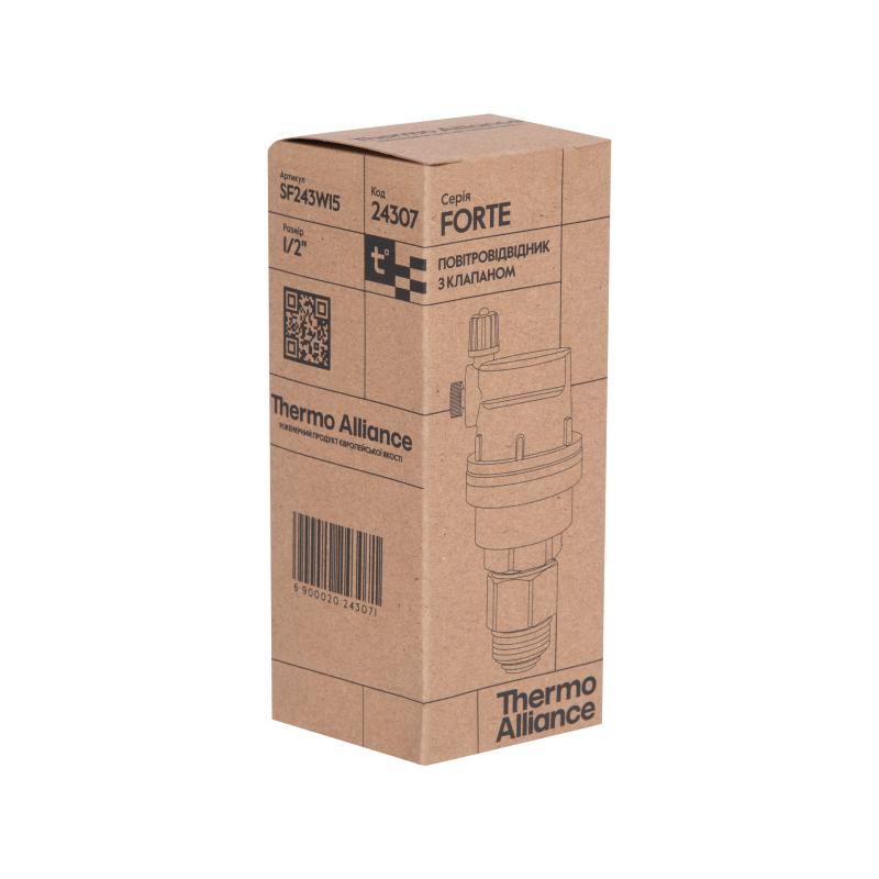 Повітровідвідник автоматичний Thermo Alliance Forte /2"З SF243W15 — фото 8
