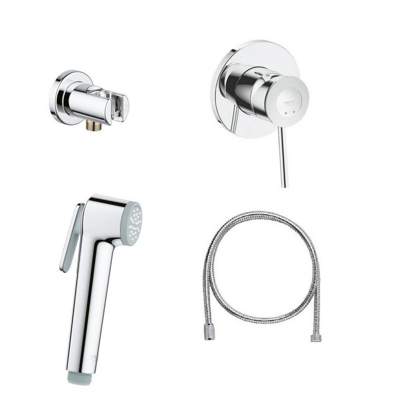 Набір для гігієнічного душу зі змішувачем Grohe BauClassic 111048