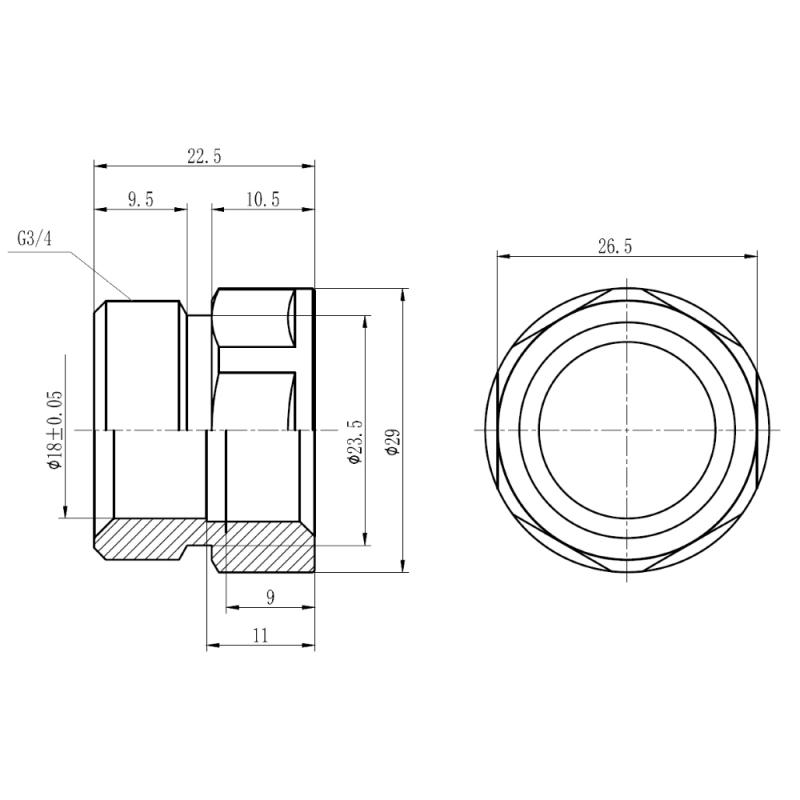 Муфта обтискна Thermo Alliance Forte 20х1/2" В SF171W2015 — фото 2