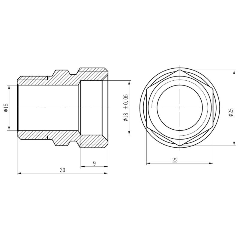 Муфта обтискна Thermo Alliance Forte 20х1/2" ЗР SF172W2015 — фото 2