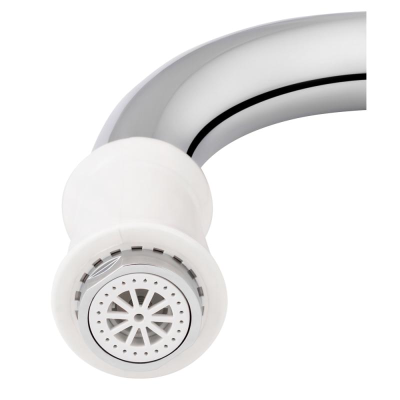 Проточний кран-водонагрівач кухонний для кухні Lidz Warm 058 LDWAR058WCR24985 White / Chrome — фото 5