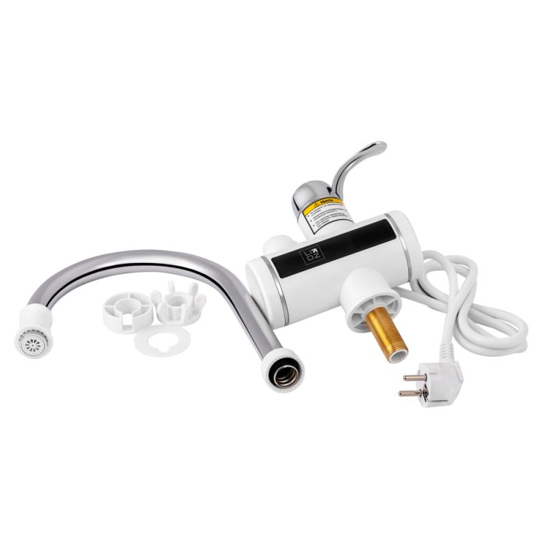 Проточний кран-водонагрівач кухонний для кухні Lidz Warm 058 LDWAR058WCR24985 White / Chrome — фото 6