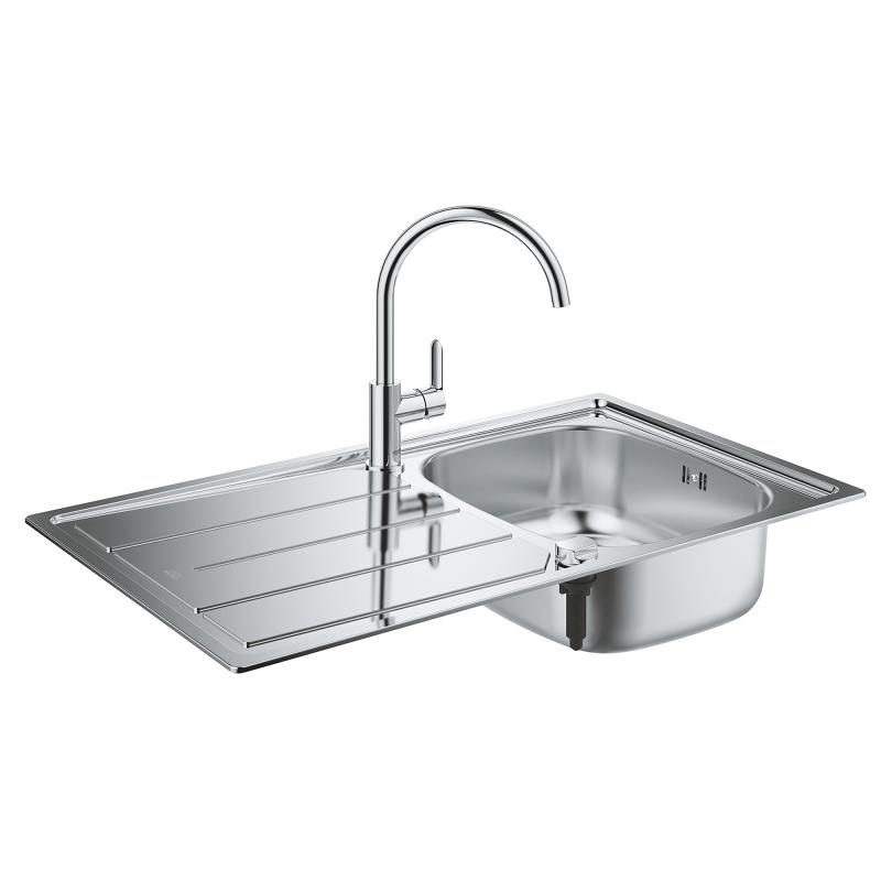 Набір Grohe мийка кухонна K200 31562SD0 + змішувач BauEdge 31367000