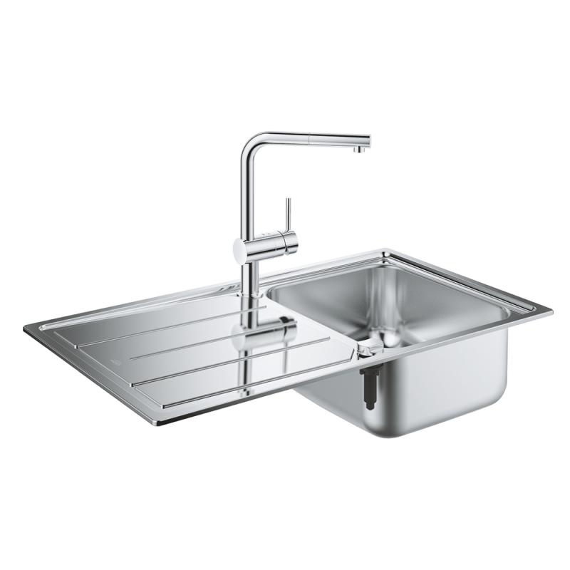 Набір Grohe мийка кухонна K500 31573SD0 + змішувач Minta 32168000