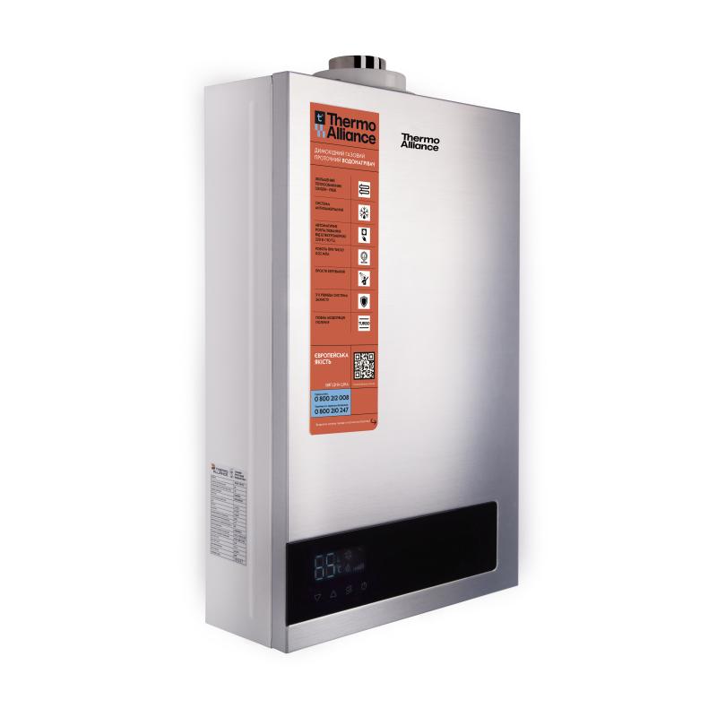 Колонка газова димохідна Thermo Alliance JSG20-10ETP18 10 л Silver — фото 5