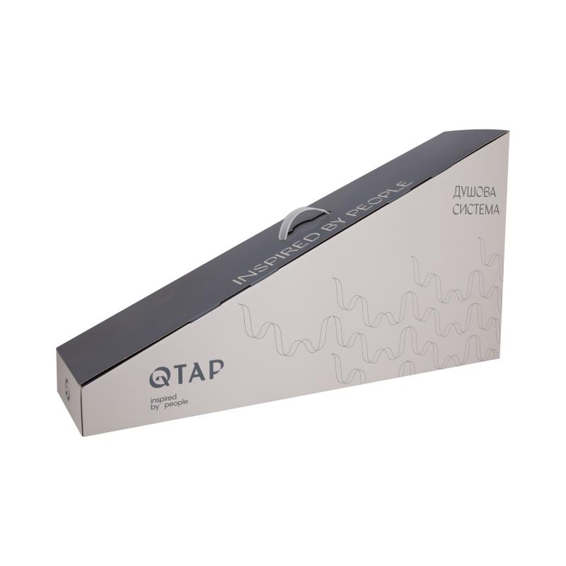 Душова система універсальна Qtap Plava на три споживачі (з виливом) з полицею QT1005CRM Chrome — фото 8
