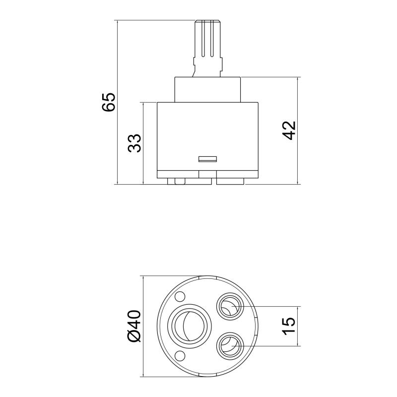 Картридж для змішувача Lidz Repair 40 (k40) LDREP4025840 — фото 2