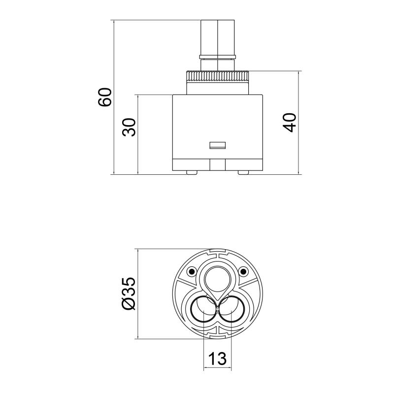 Картридж для змішувача Lidz Repair 35 (k35) LDREP3525841 — фото 2