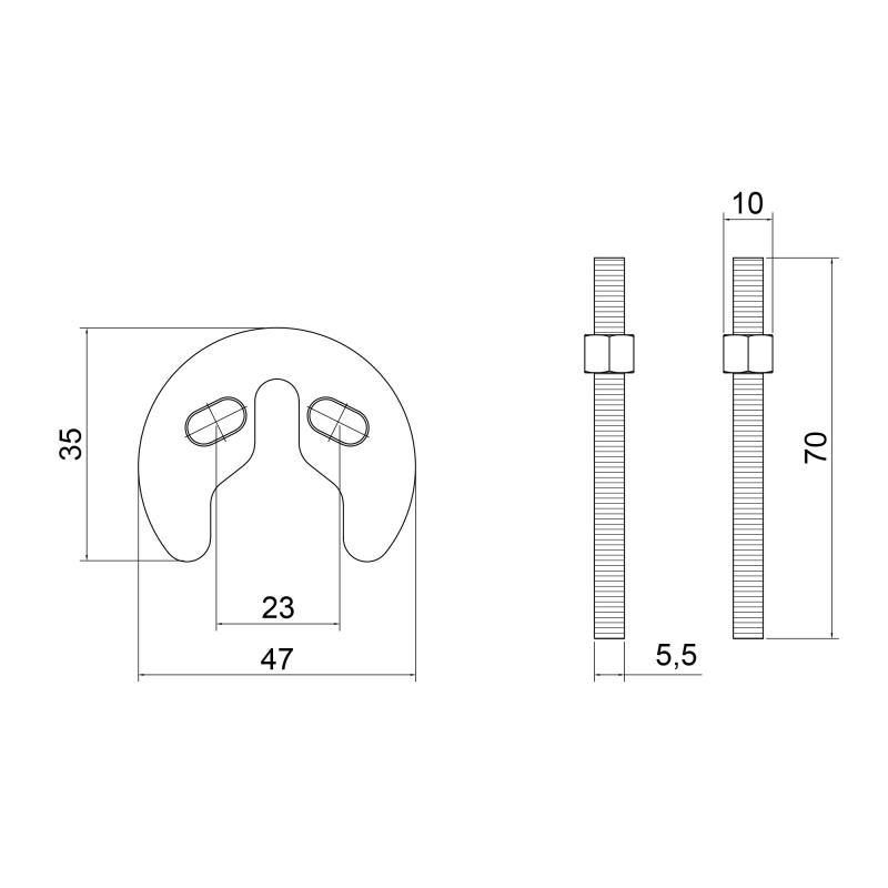 Кріплення для змішувача Lidz Repair 020 LDREP02025843 — фото 2