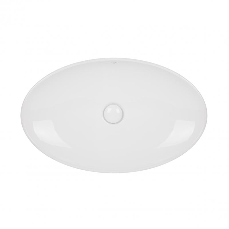 Раковина-чаша Qtap Dove 680х420х120 White з донним клапаном QT0611K160W