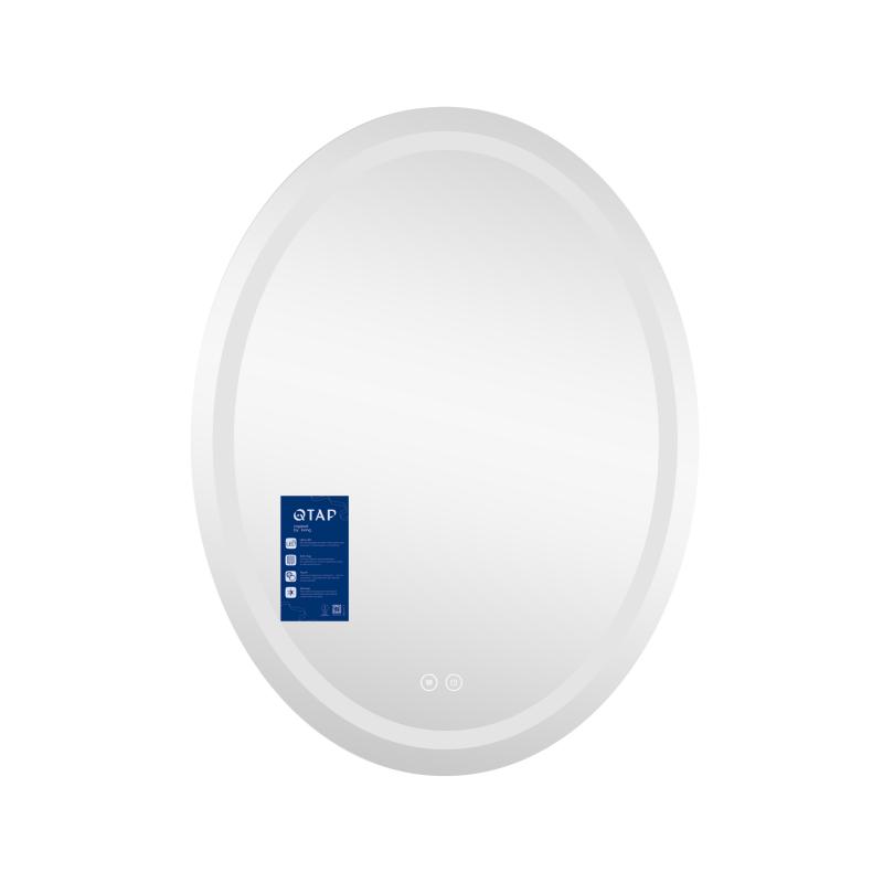 Дзеркало Qtap Mideya (DC-F801) 600х800 з LED-підсвічуванням Touch, з антизапотіванням, димером QT2078F801W — фото 3