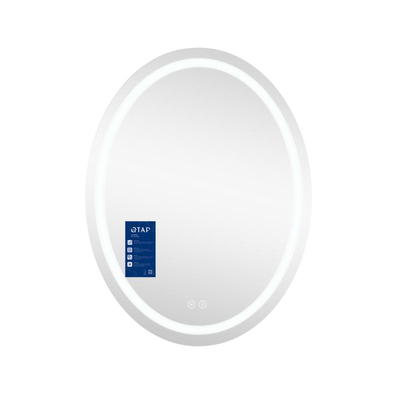 Дзеркало Qtap Mideya (DC-F801) 600х800 з LED-підсвічуванням Touch, з антизапотіванням, димером QT2078F801W — фото 4
