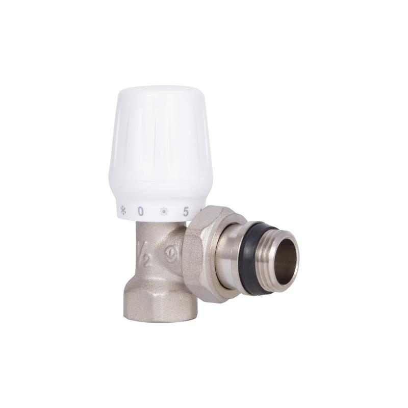 Кран радіаторний Thermo Alliance Base 1/2" ВЗ з антипротіканням кутовий SD228W15 — фото 3