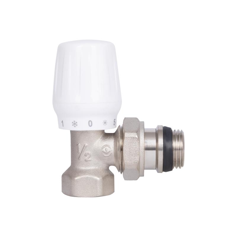 Кран радіаторний Thermo Alliance Base 1/2" ВЗ з антипротіканням кутовий SD228W15 — фото 4