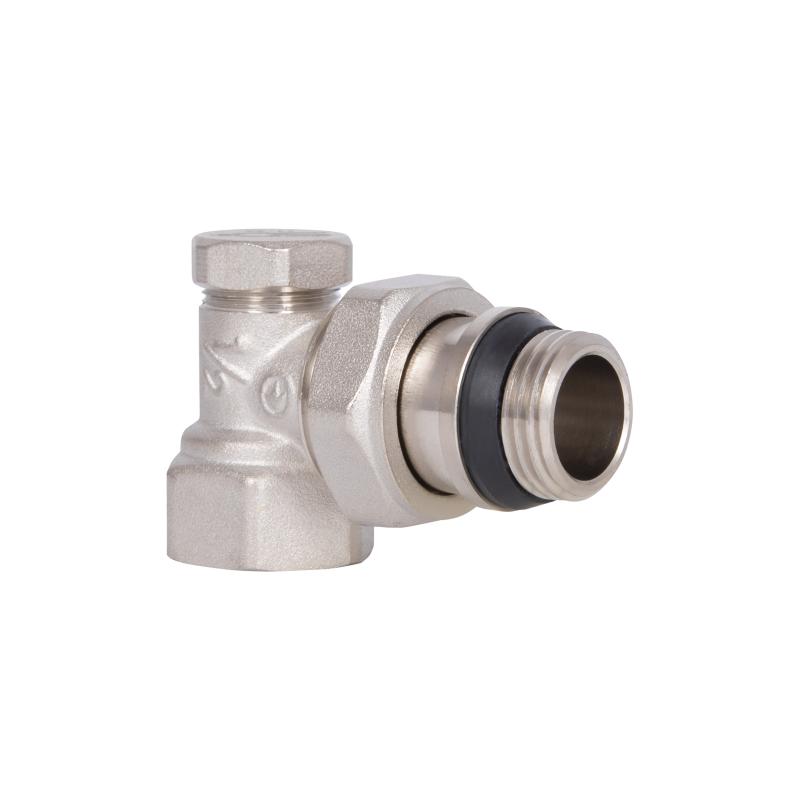 Кран радіаторний Thermo Alliance Base 1/2" ВЗ з антипротіканням кутовий SD229W15 — фото 4
