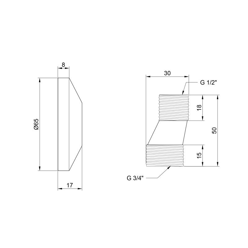 Ексцентрик для змішувача Lidz Repair 013 LDREP01329477 — фото 2