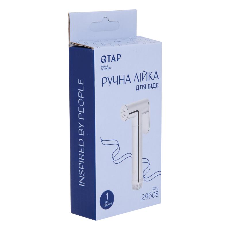 Лійка для гігієнічного душу Qtap Rucni округла QTCRMB020 Chrome (Bidet) — фото 5