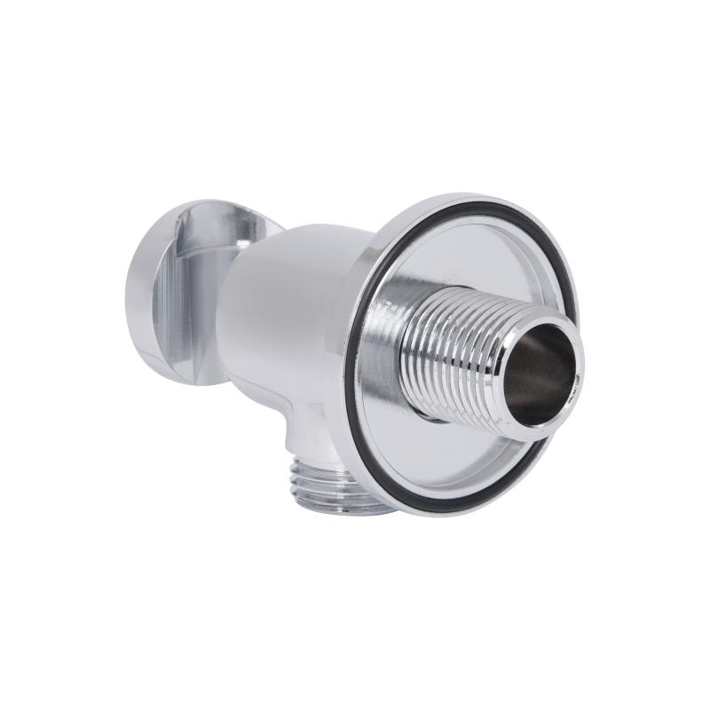 Підключення з тримачем для шланга Qtap Spojeni округле QTCRMBH030 Chrome — фото 3