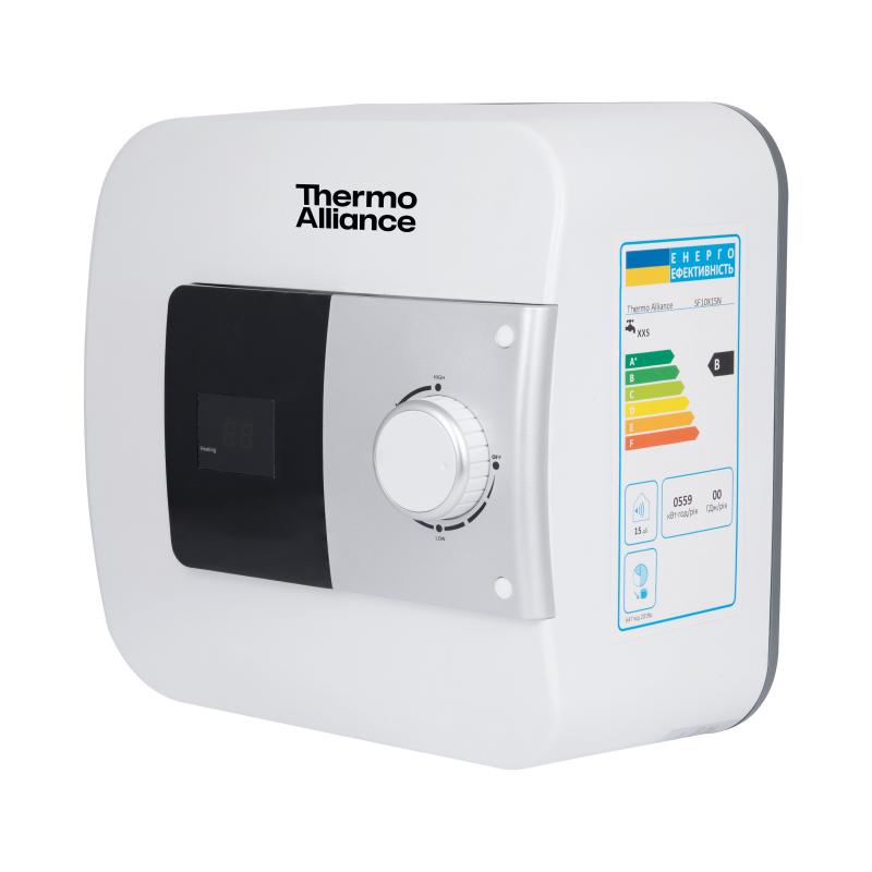 Водонагрівач електричний Thermo Alliance 10 л над мийкою вертикальний, мокрий ТЕН 1,5 кВт SF10X15N — фото 4