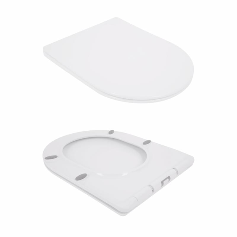 Унітаз підвісний Qtap Jay безобідковий з сідінням Soft-close QT07335176W — фото 8