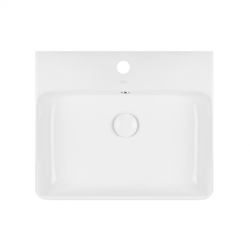 Раковина Qtap Nando 500х420х130 White з донним клапаном QT1211K404AW