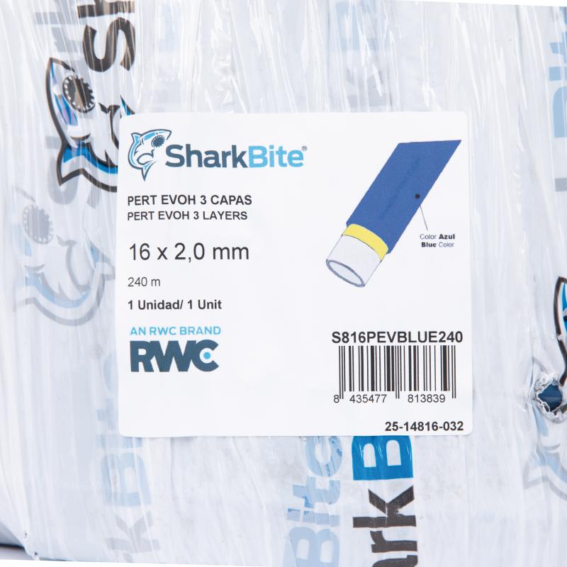 Труба PE-RT SharkBite EVOH BLUE 16х2 мм, 240 м — фото 6