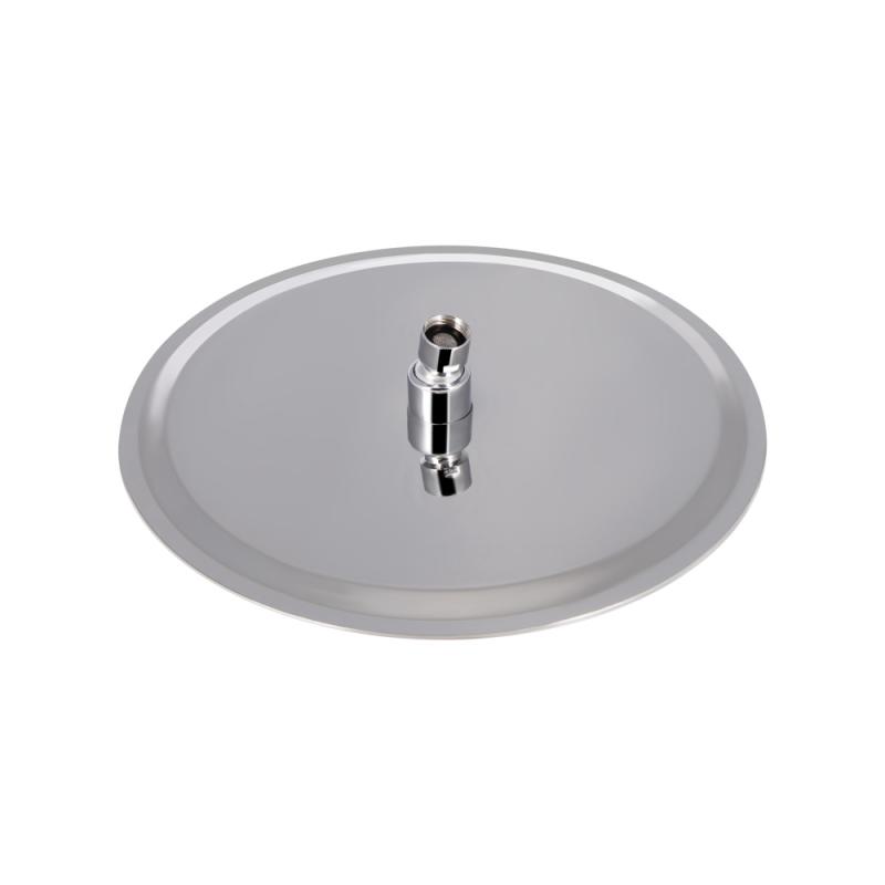 Лійка для верхнього душу Лейки Lidz Лейка 130 300 мм округла LDNIA130NKS32451 Chrome — фото 3