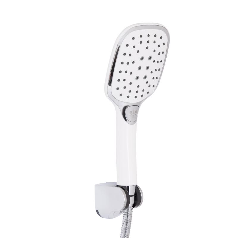 Змішувач для ванни Qtap Grand (з душовим гарнітуром) QTGRAWCR006 Chrome/White — фото 5