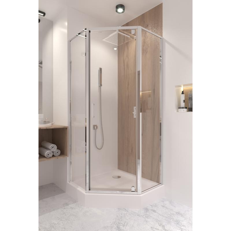 Душова кабіна Qtap Leo CRM10995-AC6 90х90 см, скло Clear, CalcLess, 6 мм без піддона — фото 8