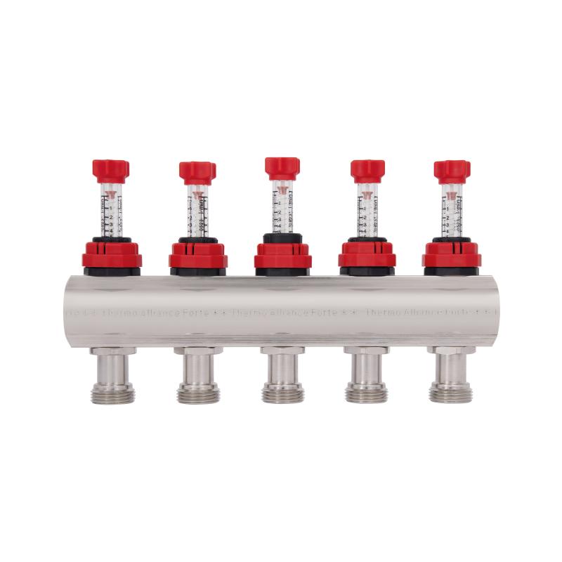 Колектор з витратомірами Thermo Alliance Forte 1" 5 виходів SF001W5 — фото 4