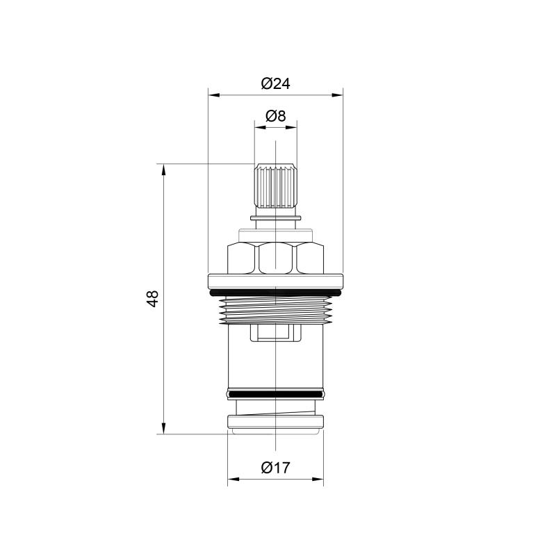Аквадиммер для змішувача Lidz Repair 020 LDREP02034807 — фото 2