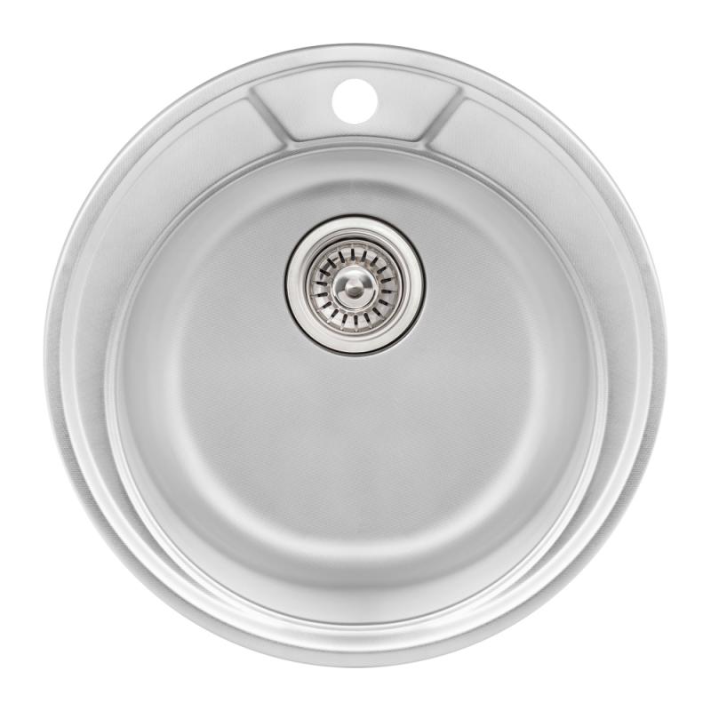 Кухонна мийка Qtap D490 0,8 мм Micro Decor (QTD490MICDEC08)