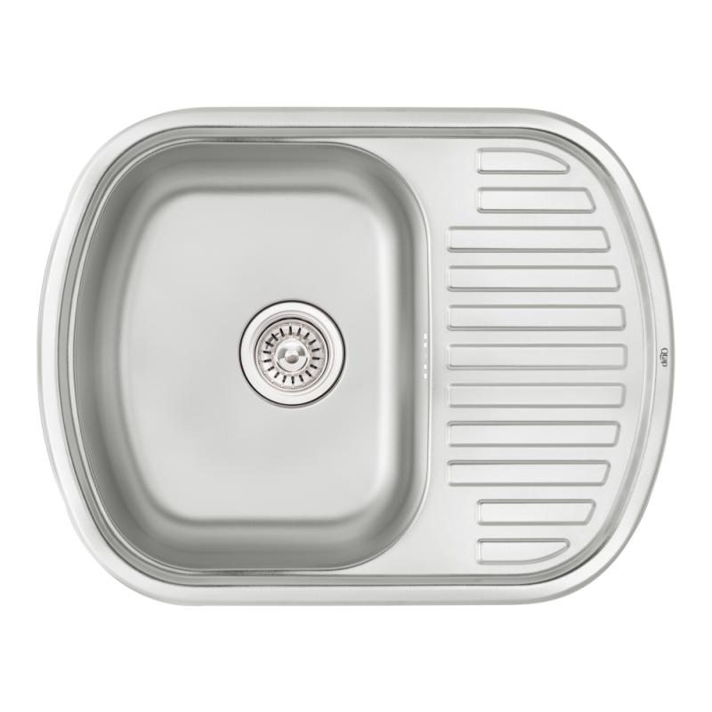 Кухонна мийка Qtap 6349 0,8 мм Satin (QT6349SAT08)