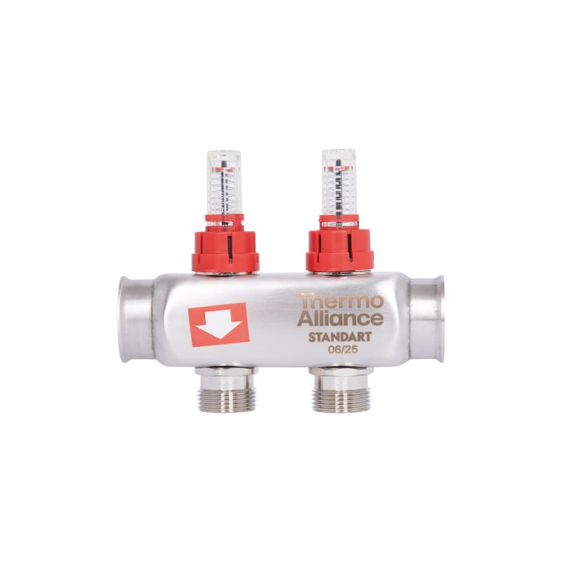 Колектор з витратомірами Thermo Alliance Standart 1" 2 виходи SD0042 — фото 4