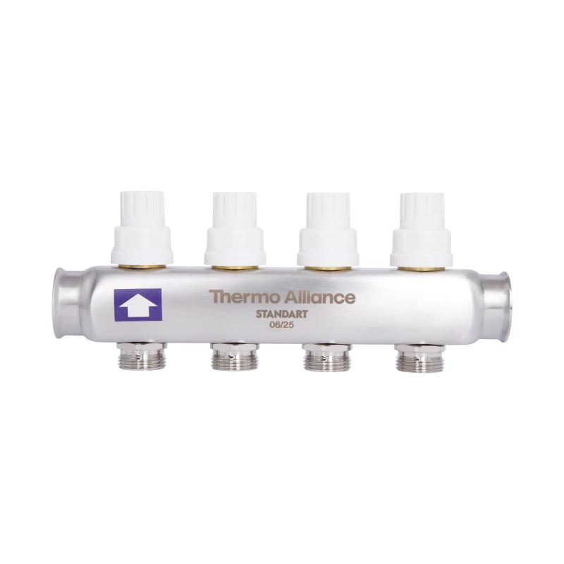 Колектор з витратомірами Thermo Alliance Standart 1" 4 виходи SD0044 — фото 5