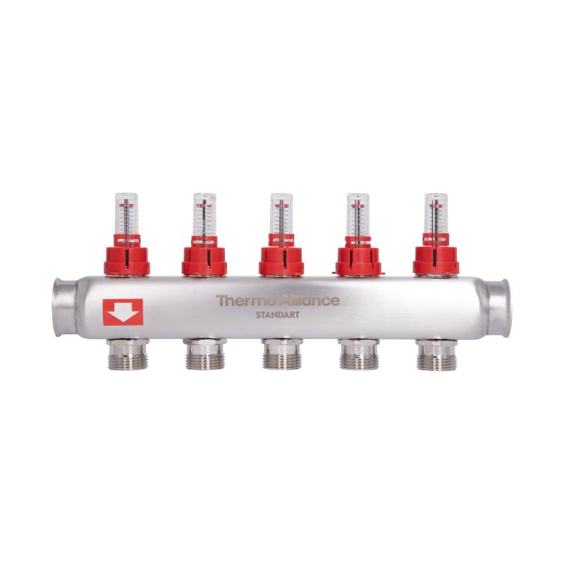 Колектор з витратомірами Thermo Alliance Standart 1" 5 виходи SD0045 — фото 4