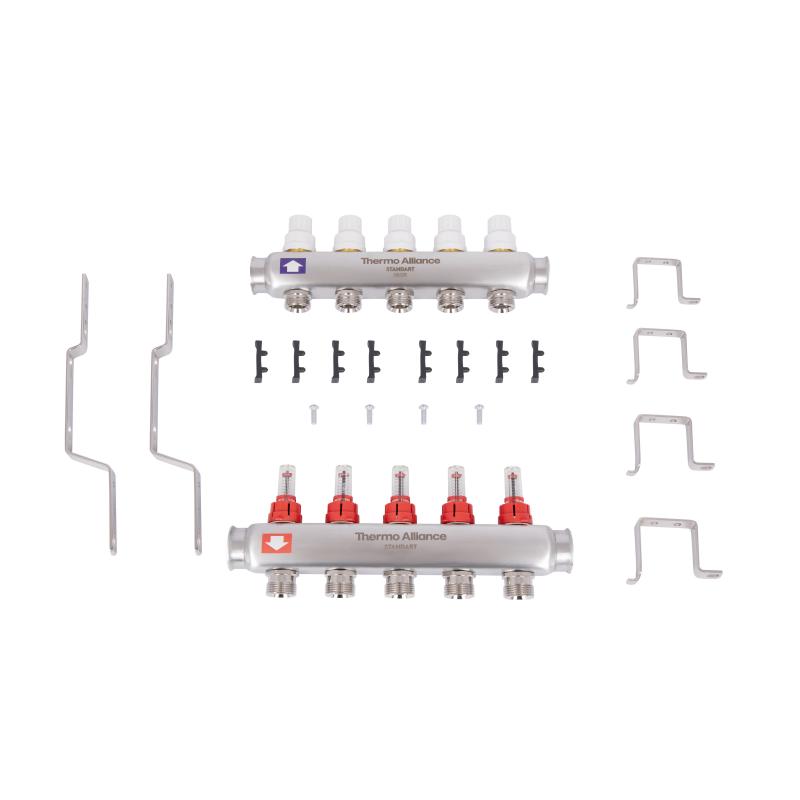 Колектор з витратомірами Thermo Alliance Standart 1" 5 виходи SD0045 — фото 8