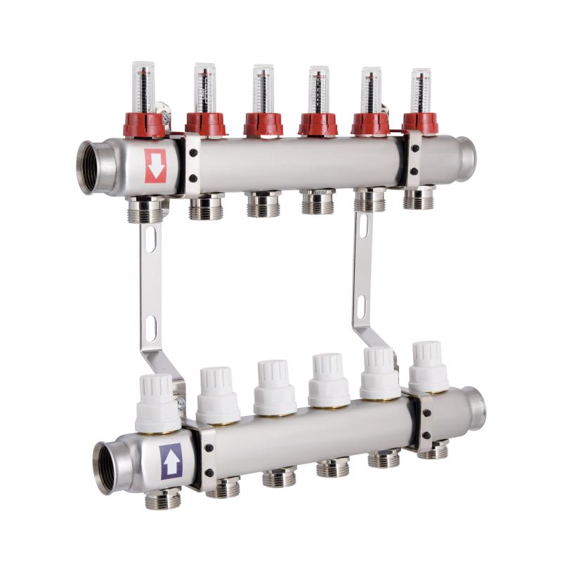 Колектор з витратомірами Thermo Alliance Standart 1" 6 виходів SD0046 — фото 3