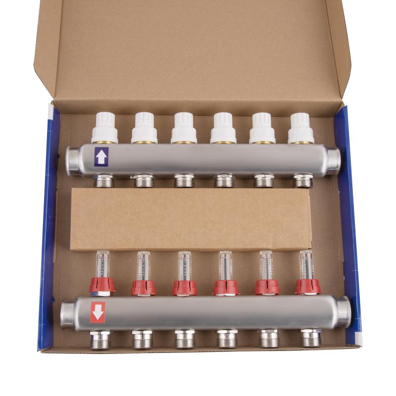 Колектор з витратомірами Thermo Alliance Standart 1" 6 виходів SD0046 — фото 9