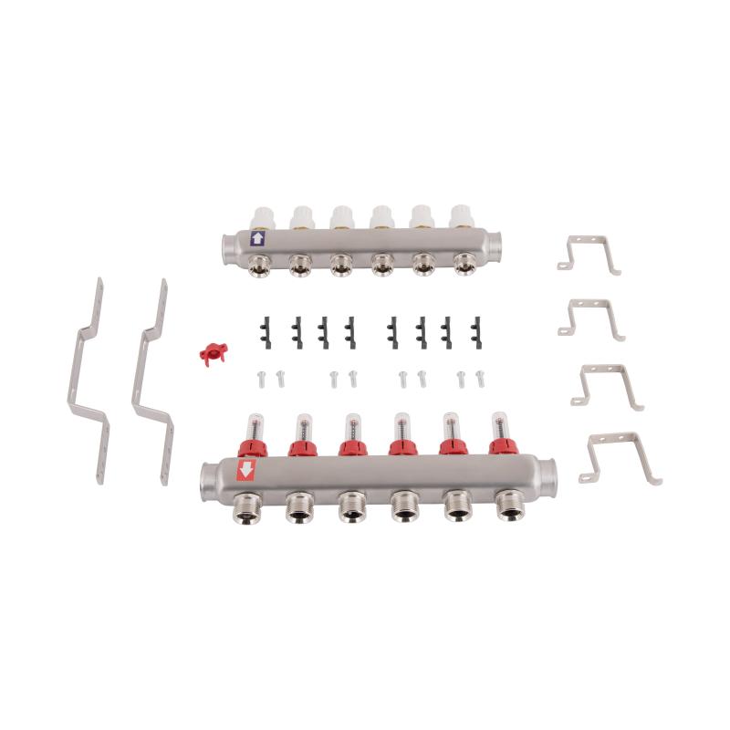 Колектор з витратомірами Thermo Alliance Standart 1" 6 виходів SD0046 — фото 10