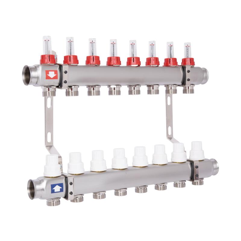 Колектор з витратомірами Thermo Alliance Standart 1" 8 виходів SD0048 — фото 3