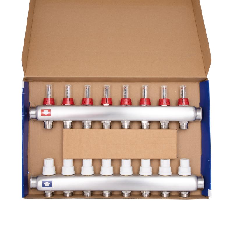 Колектор з витратомірами Thermo Alliance Standart 1" 8 виходів SD0048 — фото 7