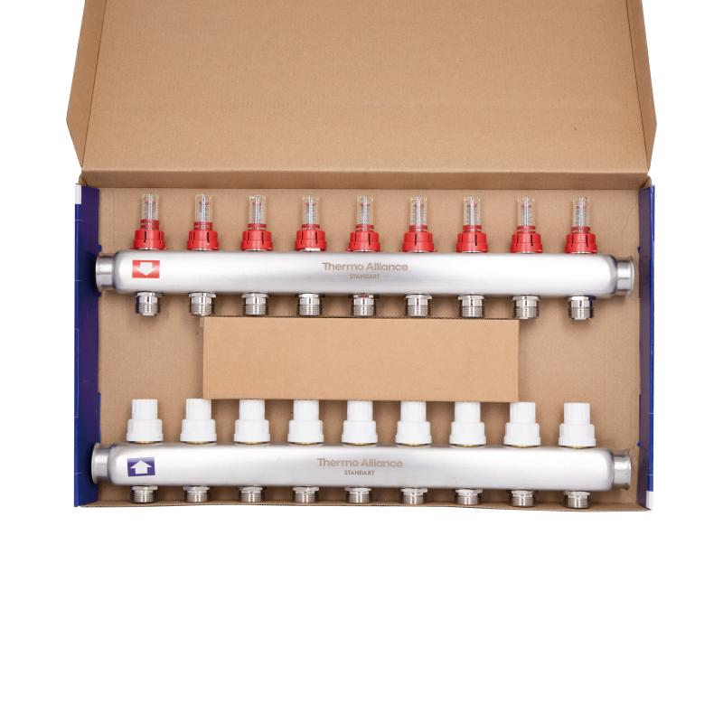 Колектор з витратомірами Thermo Alliance Standart 1" 9 виходів SD0049 — фото 7