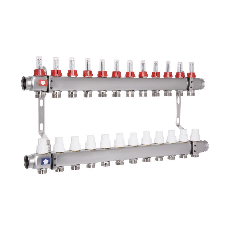 Колектор з витратомірами Thermo Alliance Standart 1" 12 виходів SD00412 — фото 2